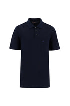 Siyah Lacivert Polo Yaka Regular Fit Pamuk T-shirt