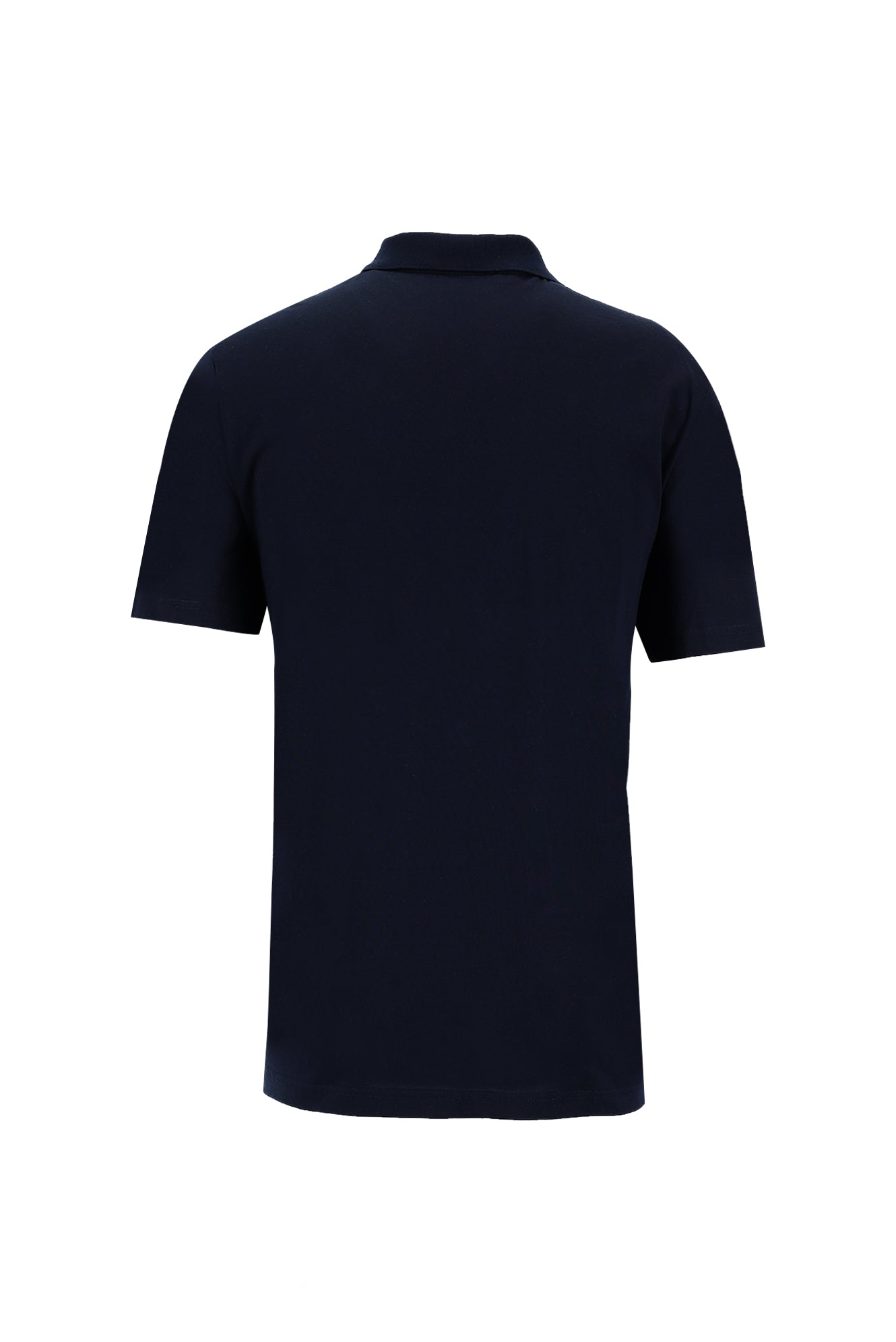 Siyah Lacivert Polo Yaka Regular Fit Pamuk T-shirt