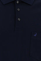 Siyah Lacivert Polo Yaka Regular Fit Pamuk T-shirt