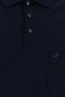 Siyah Lacivert Polo Yaka Regular Fit Pamuk T-shirt