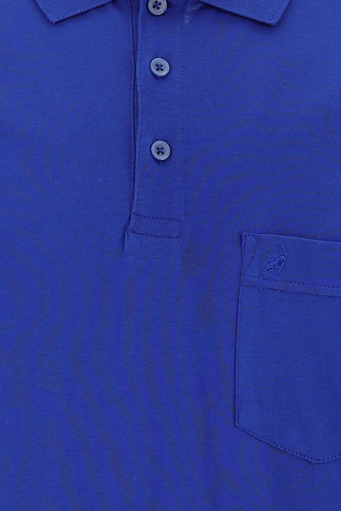 Koyu Mavi  Polo Yaka Regular Fit Pamuk T-shirt