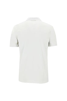 Beyaz Polo Yaka Regular Fit Pamuk T-shirt