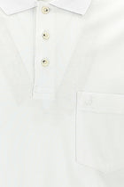 Beyaz Polo Yaka Regular Fit Pamuk T-shirt