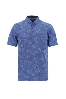 Saks Mavi Polo Yaka Regular Fit T-shirt