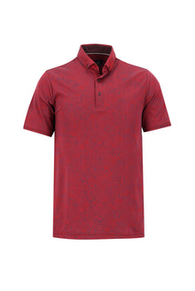 Açık Bordo Polo Yaka Regular Fit T-shirt