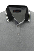 Orta Gri Polo Yaka Regular Fit T-shirt