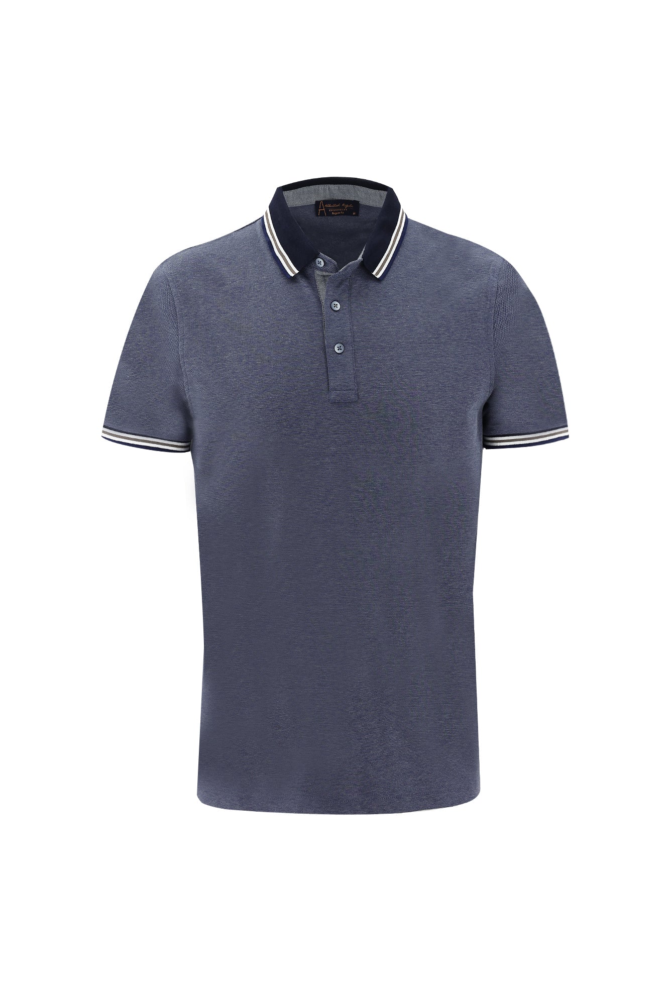 Koyu Lacivert Polo Yaka Regular Fit T-shirt