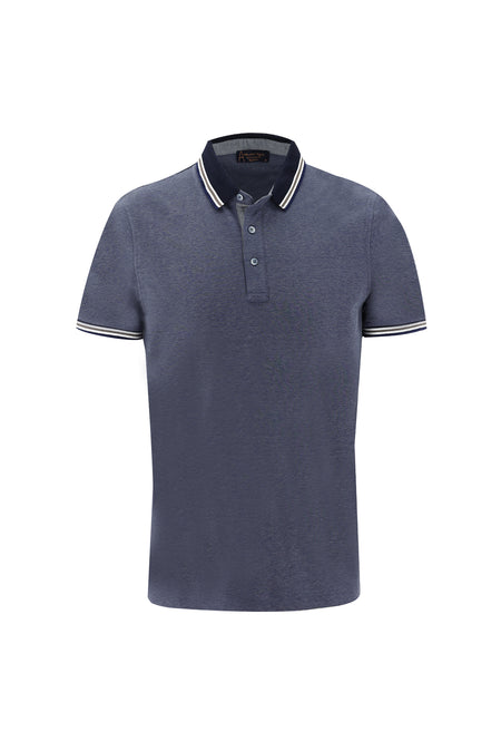 Koyu Lacivert Polo Yaka Regular Fit T-shirt