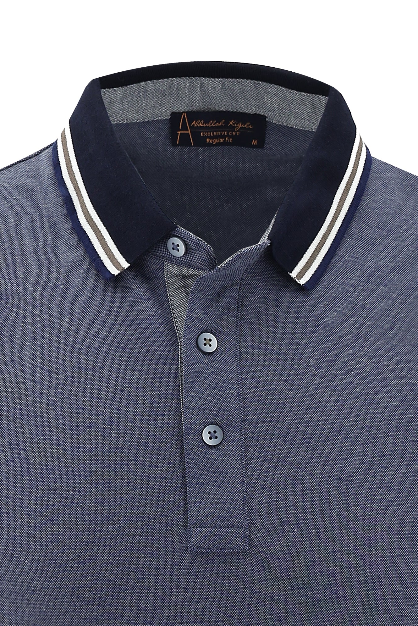 Koyu Lacivert Polo Yaka Regular Fit T-shirt