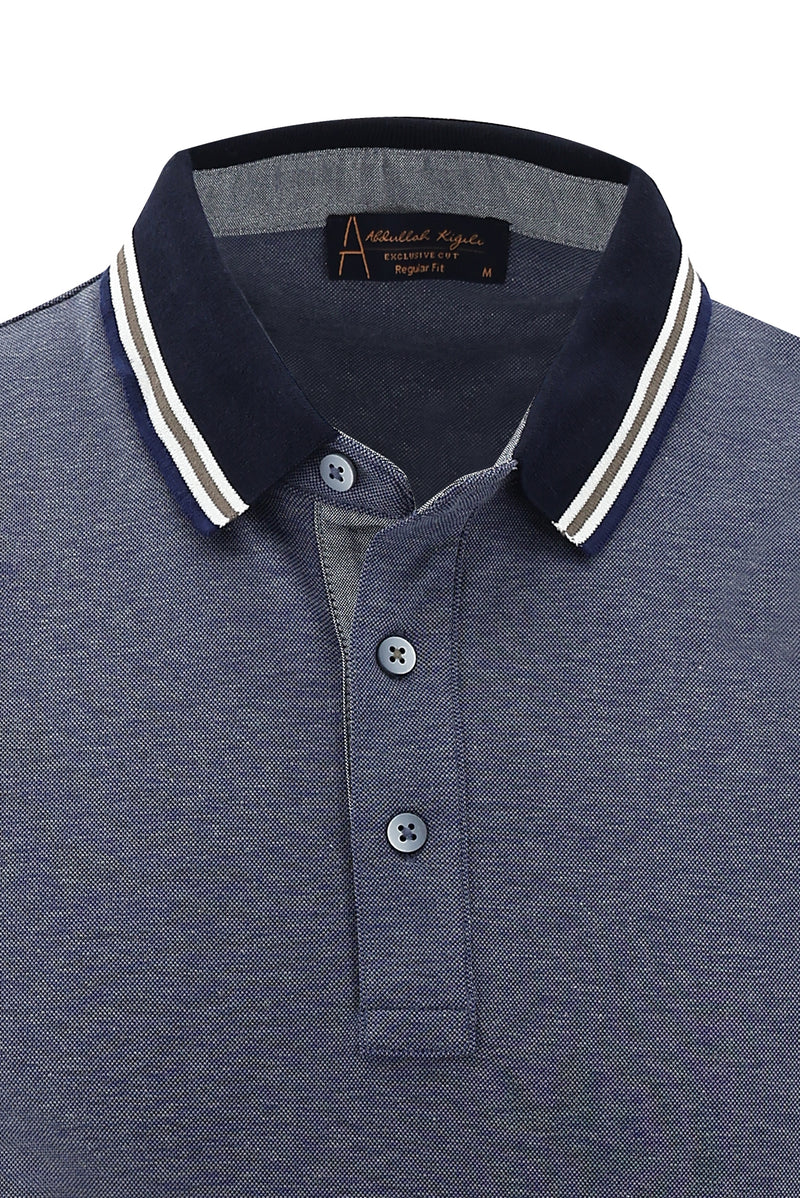 Koyu Lacivert Polo Yaka Regular Fit T-shirt