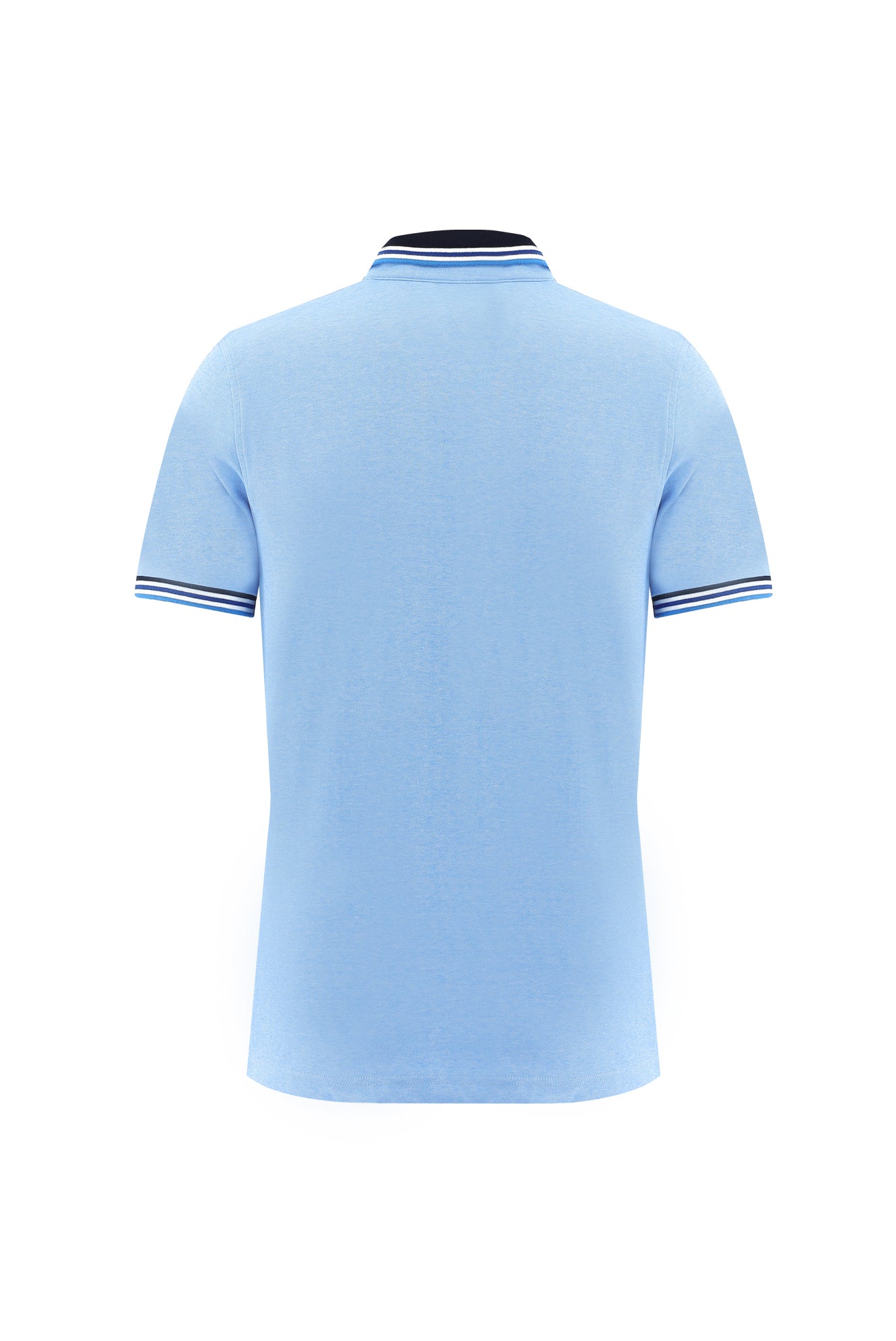 Gök Mavisi Polo Yaka Regular Fit T-shirt