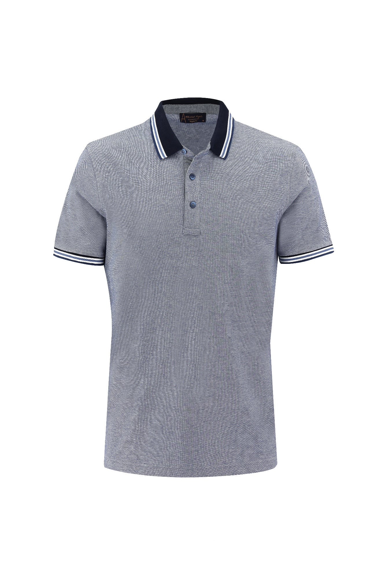 Koyu Mavi  Polo Yaka Regular Fit T-shirt