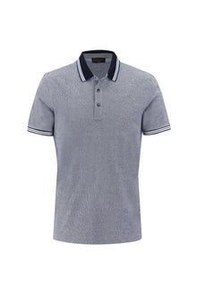 Koyu Mavi  Polo Yaka Regular Fit T-shirt