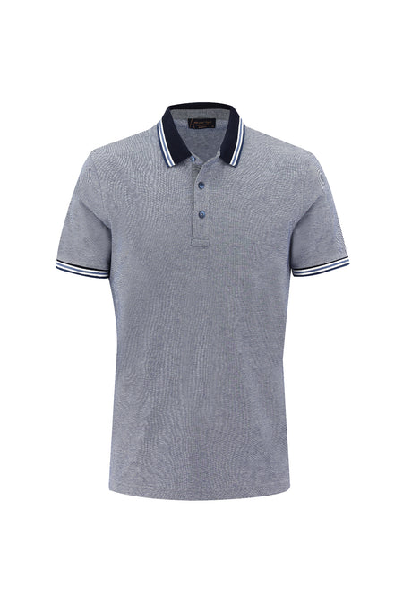 Koyu Mavi  Polo Yaka Regular Fit T-shirt