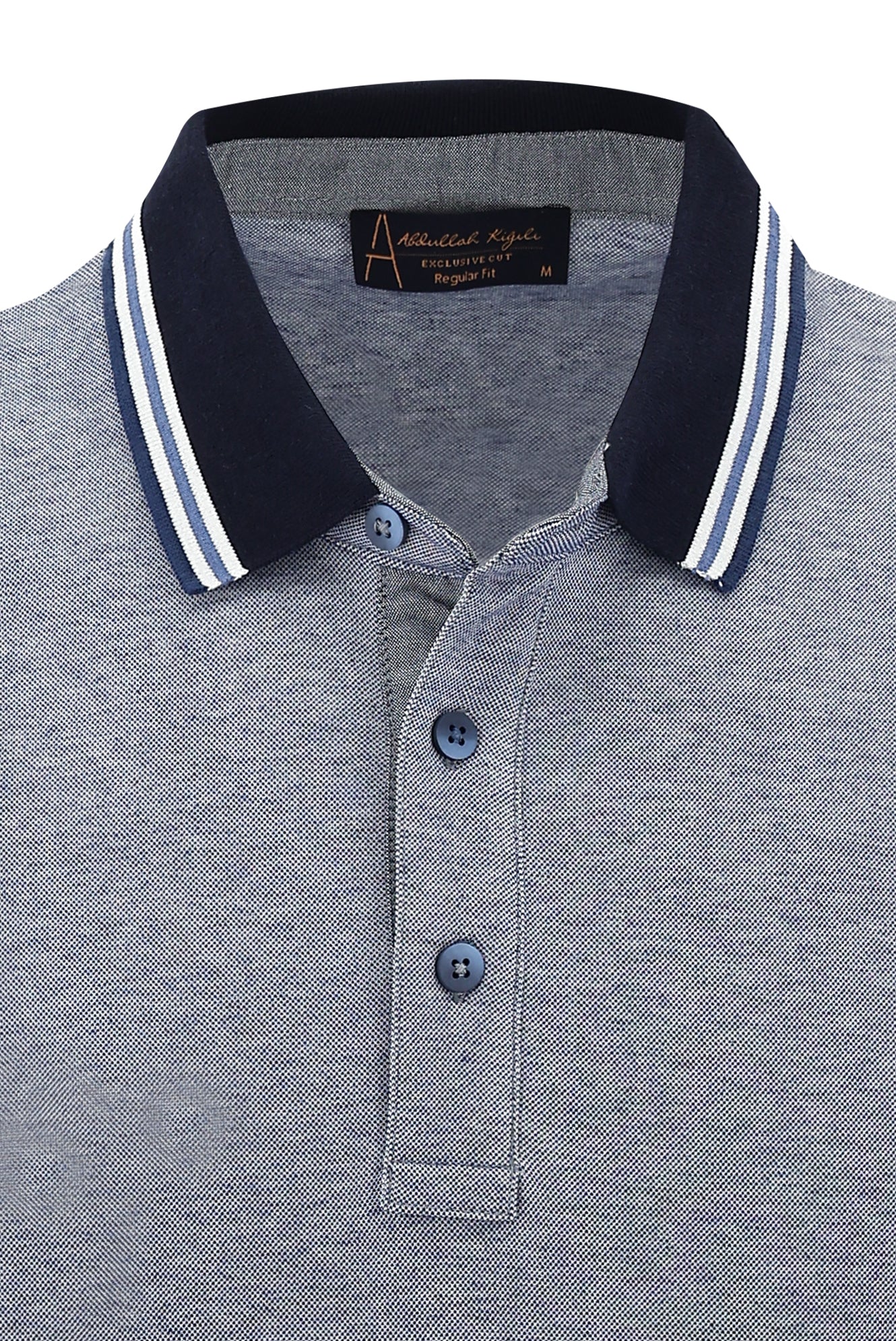 Koyu Mavi  Polo Yaka Regular Fit T-shirt