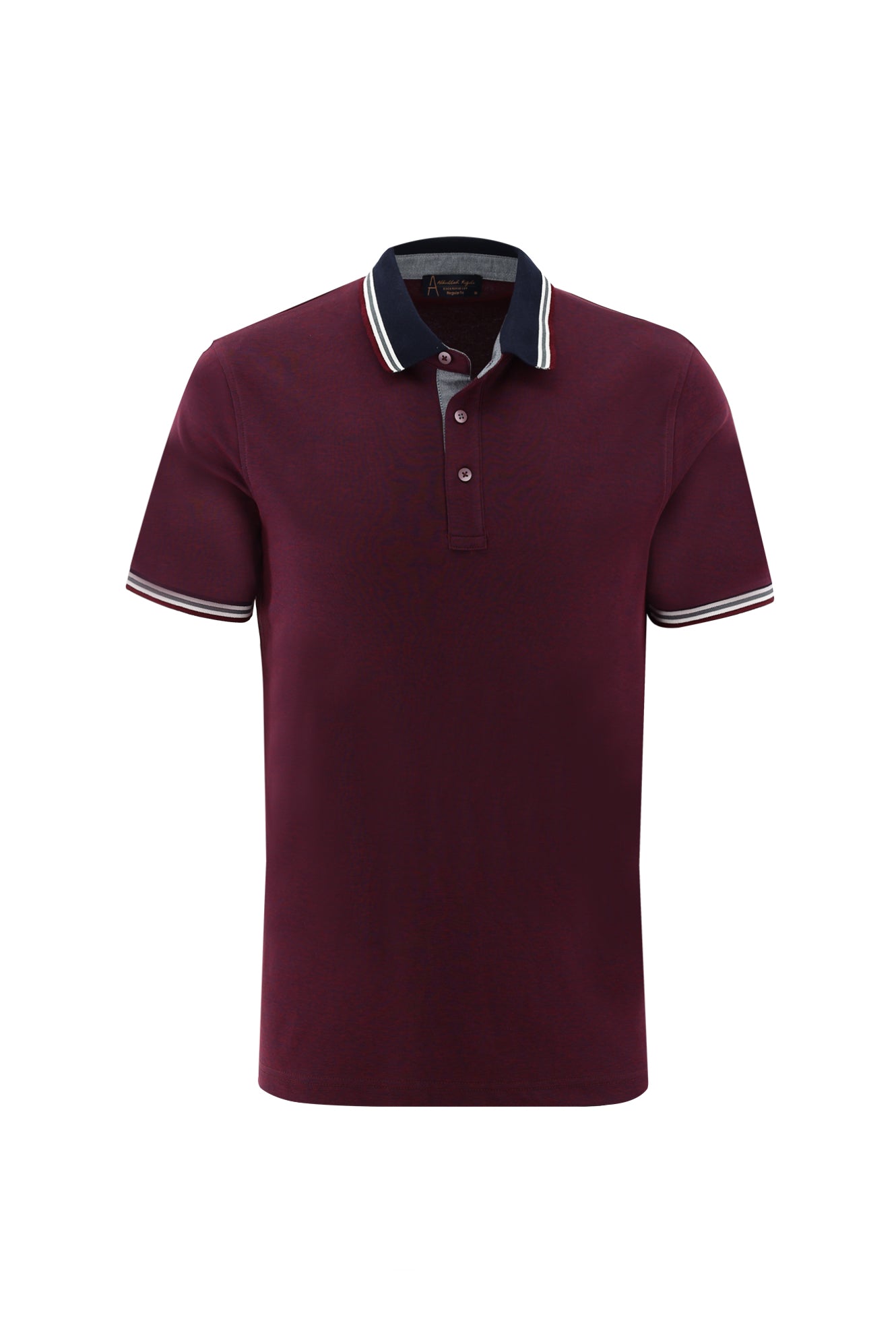 Koyu Bordo Polo Yaka Regular Fit T-shirt