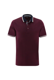 Koyu Bordo Polo Yaka Regular Fit T-shirt