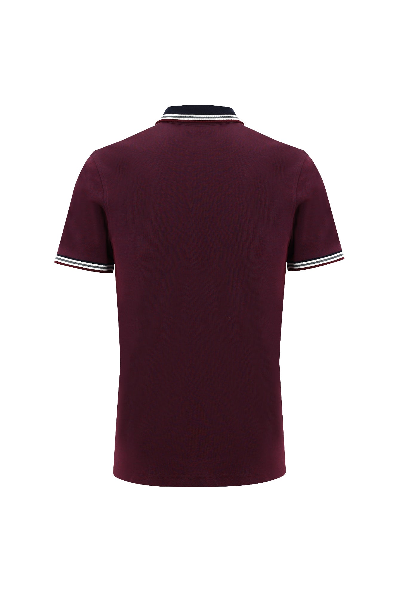 Koyu Bordo Polo Yaka Regular Fit T-shirt