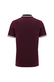 Koyu Bordo Polo Yaka Regular Fit T-shirt
