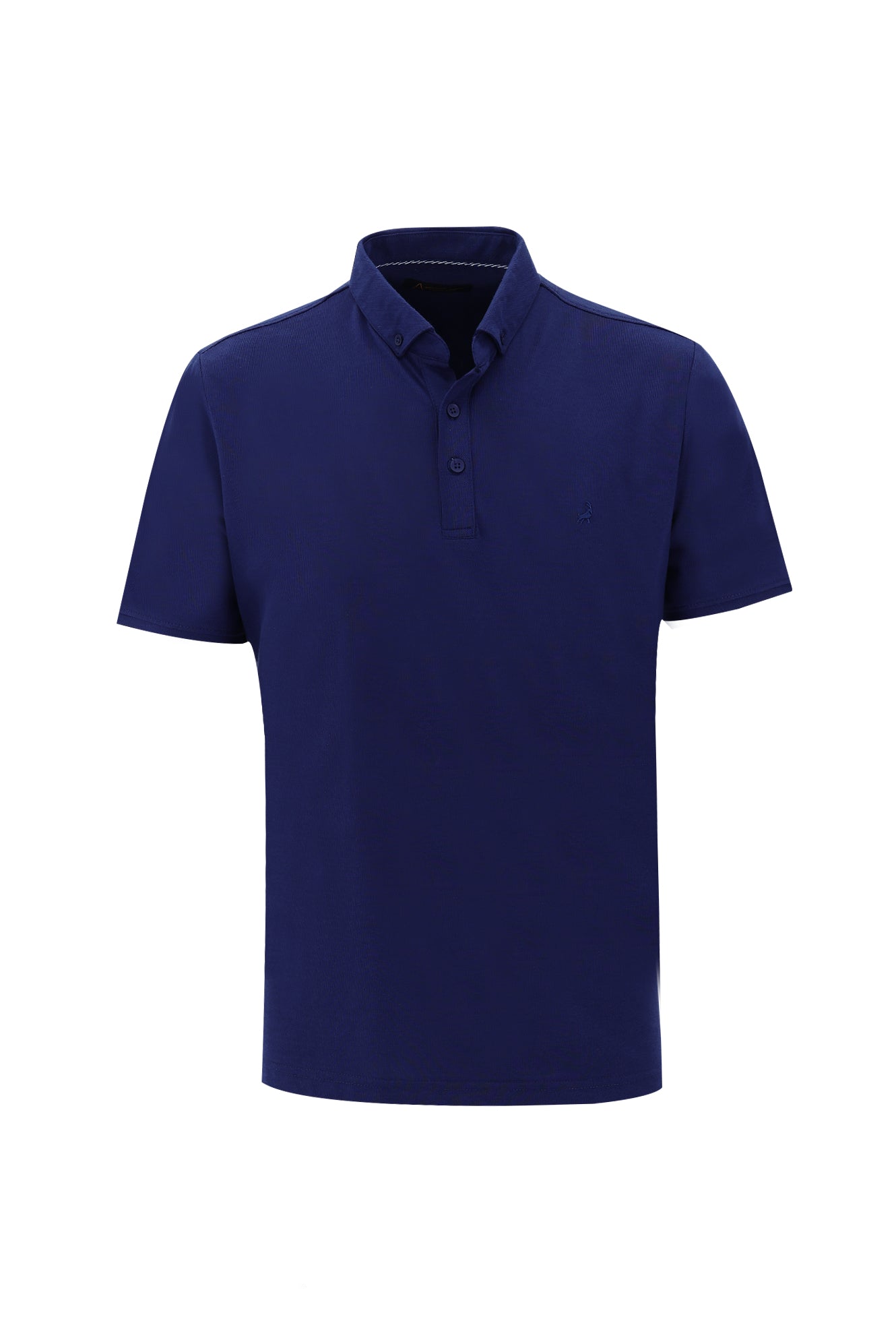 Saks Mavi Polo Yaka Regular Fit T-shirt