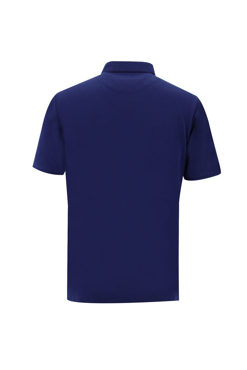 Saks Mavi Polo Yaka Regular Fit T-shirt
