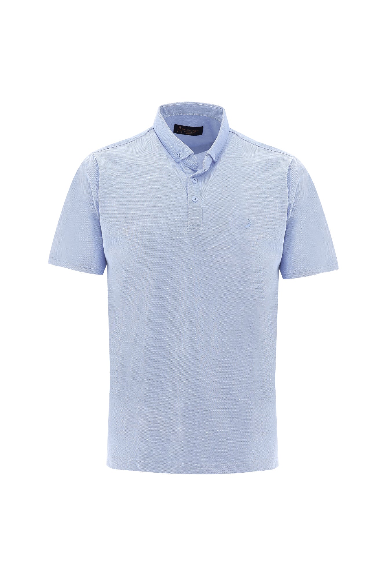 Mavi Polo Yaka Regular Fit Nakışlı T-shirt