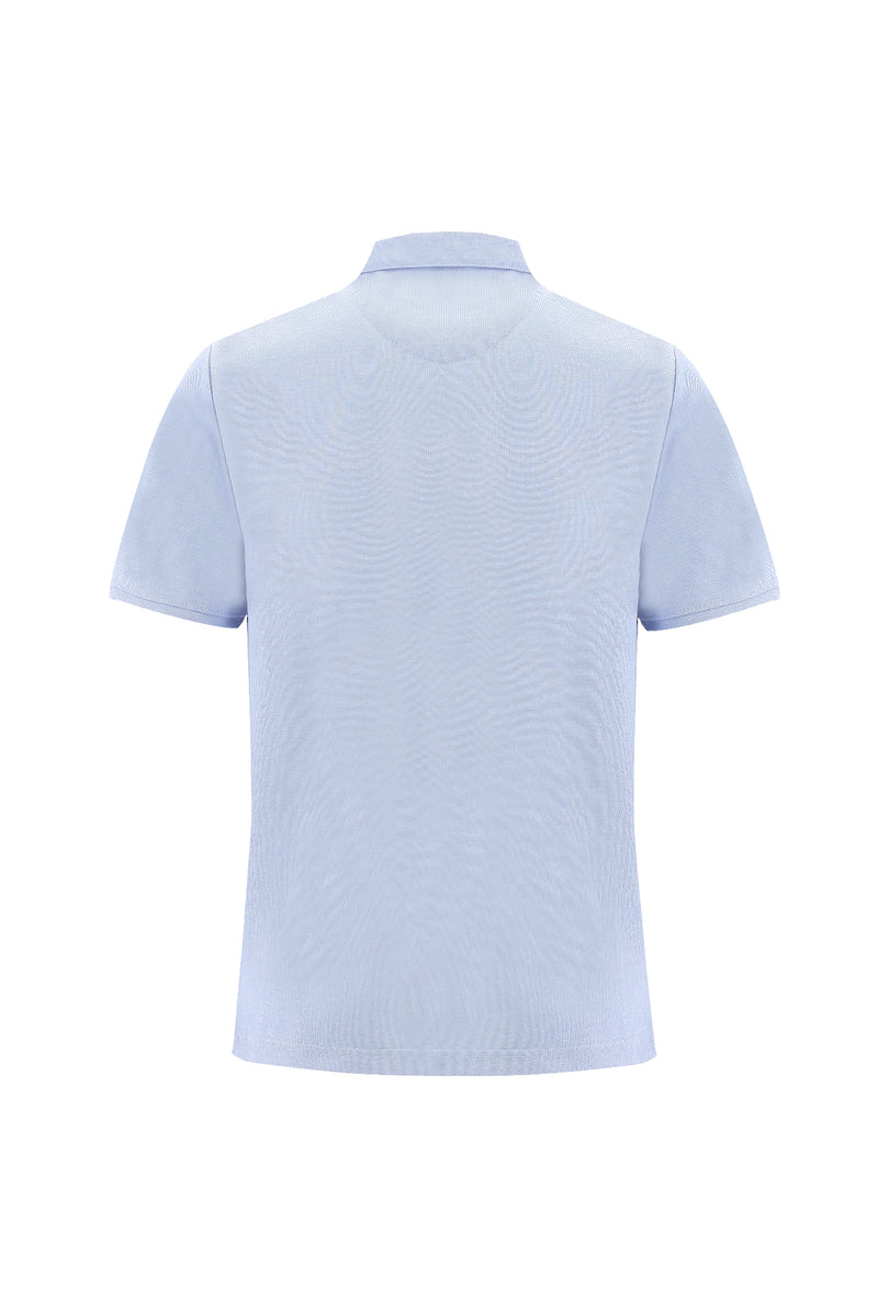 Mavi Polo Yaka Regular Fit Nakışlı T-shirt