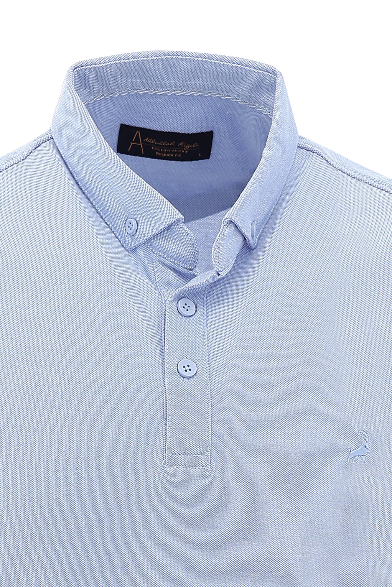 Mavi Polo Yaka Regular Fit Nakışlı T-shirt