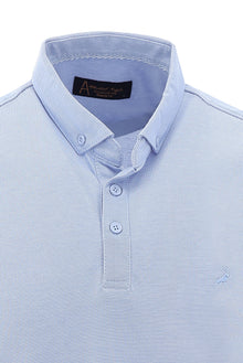 Mavi Polo Yaka Regular Fit Nakışlı T-shirt