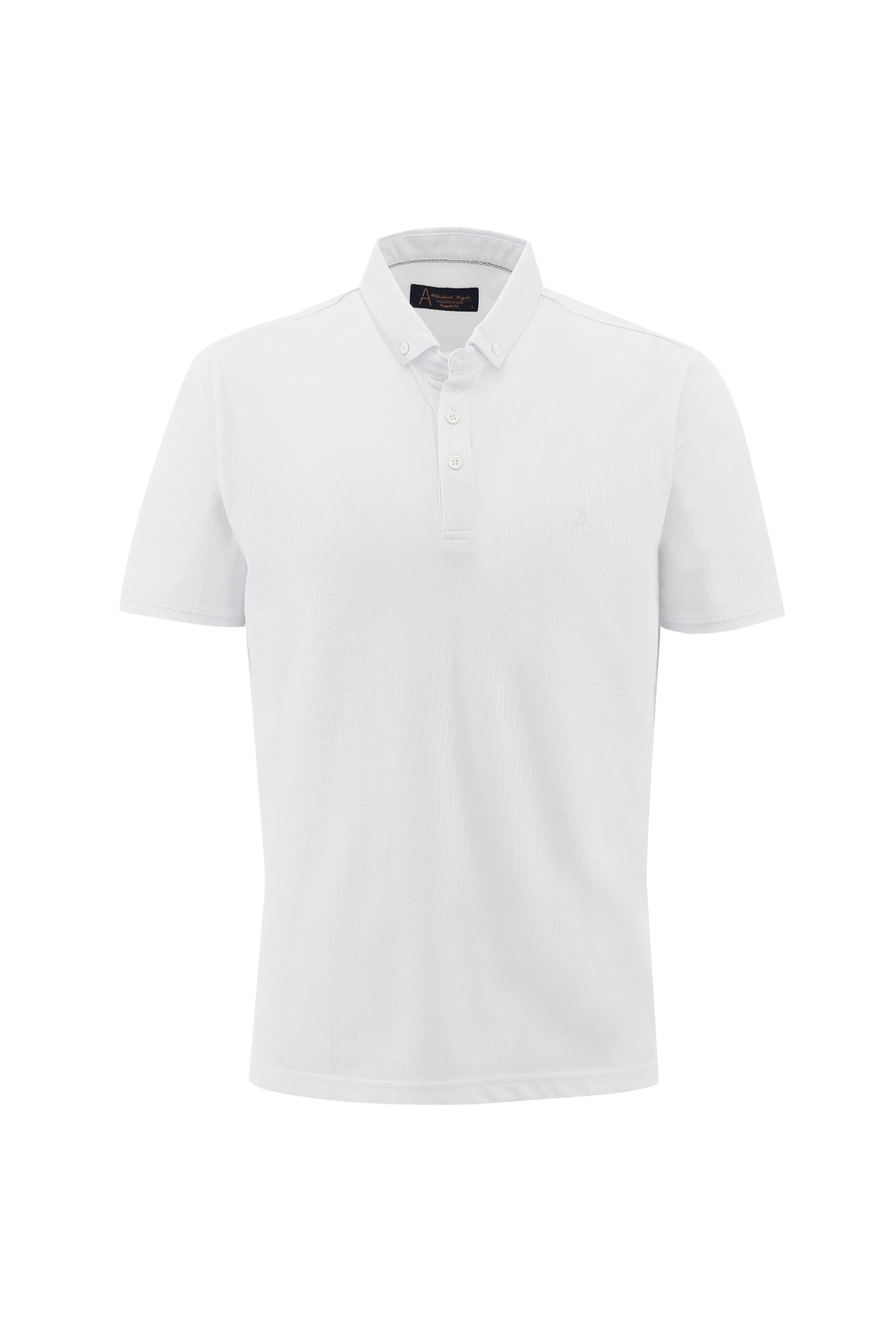 Beyaz Polo Yaka Regular Fit T-shirt