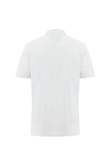 Beyaz Polo Yaka Regular Fit T-shirt