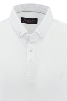 Beyaz Polo Yaka Regular Fit T-shirt
