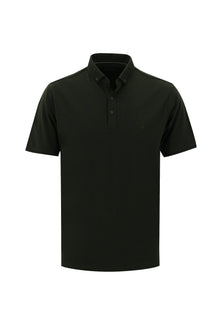 Orta Haki Polo Yaka Regular Fit T-shirt