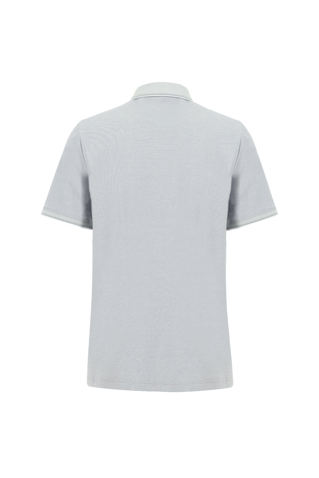 Açık Gri Polo Yaka Regular Fit T-shirt
