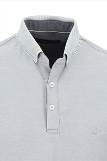 Açık Gri Polo Yaka Regular Fit T-shirt