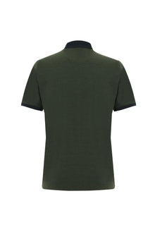 Orta Haki Polo Yaka Regular Fit T-shirt