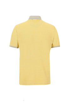 Açık Sarı Polo Yaka Regular Fit T-shirt