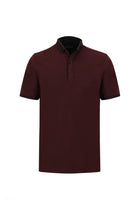 Koyu Bordo Polo Yaka Regular Fit T-shirt