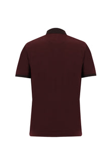 Koyu Bordo Polo Yaka Regular Fit T-shirt