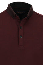 Koyu Bordo Polo Yaka Regular Fit T-shirt