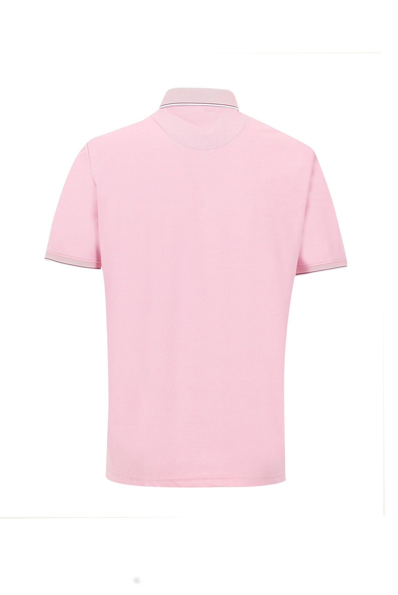 Orta Pembe Polo Yaka Regular Fit T-shirt