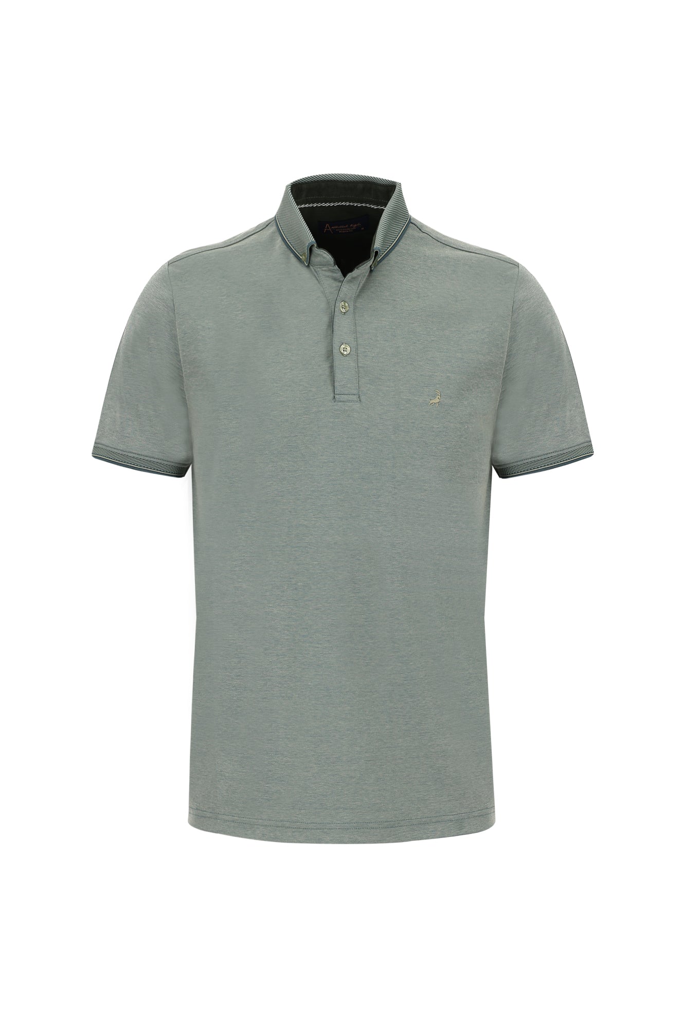 Zümrüt Yeşili Polo Yaka Regular Fit T-shirt