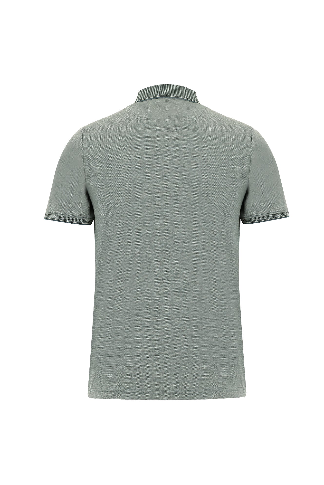 Zümrüt Yeşili Polo Yaka Regular Fit T-shirt