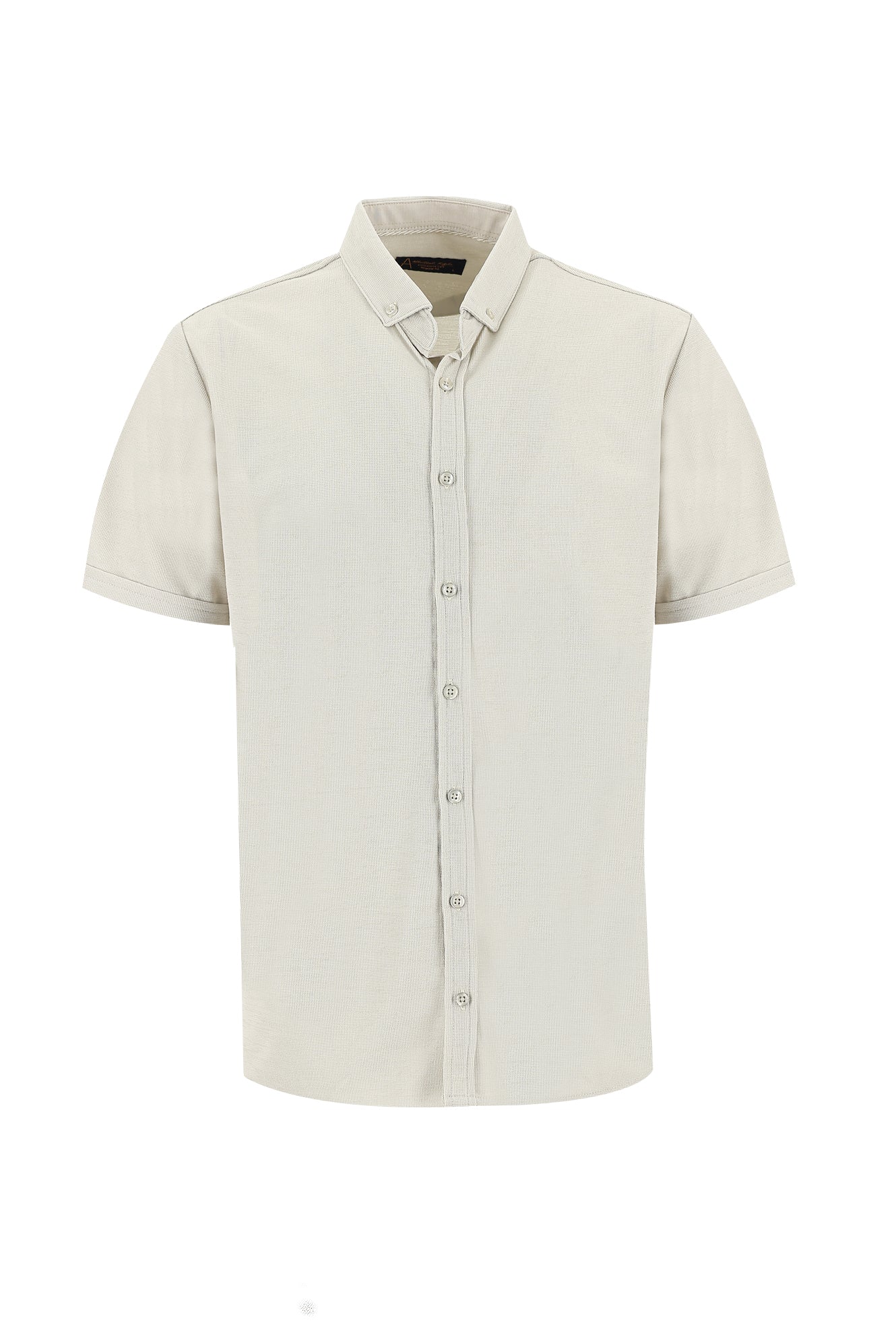 Orta Bej Polo Yaka Gömlek Model T-shirt