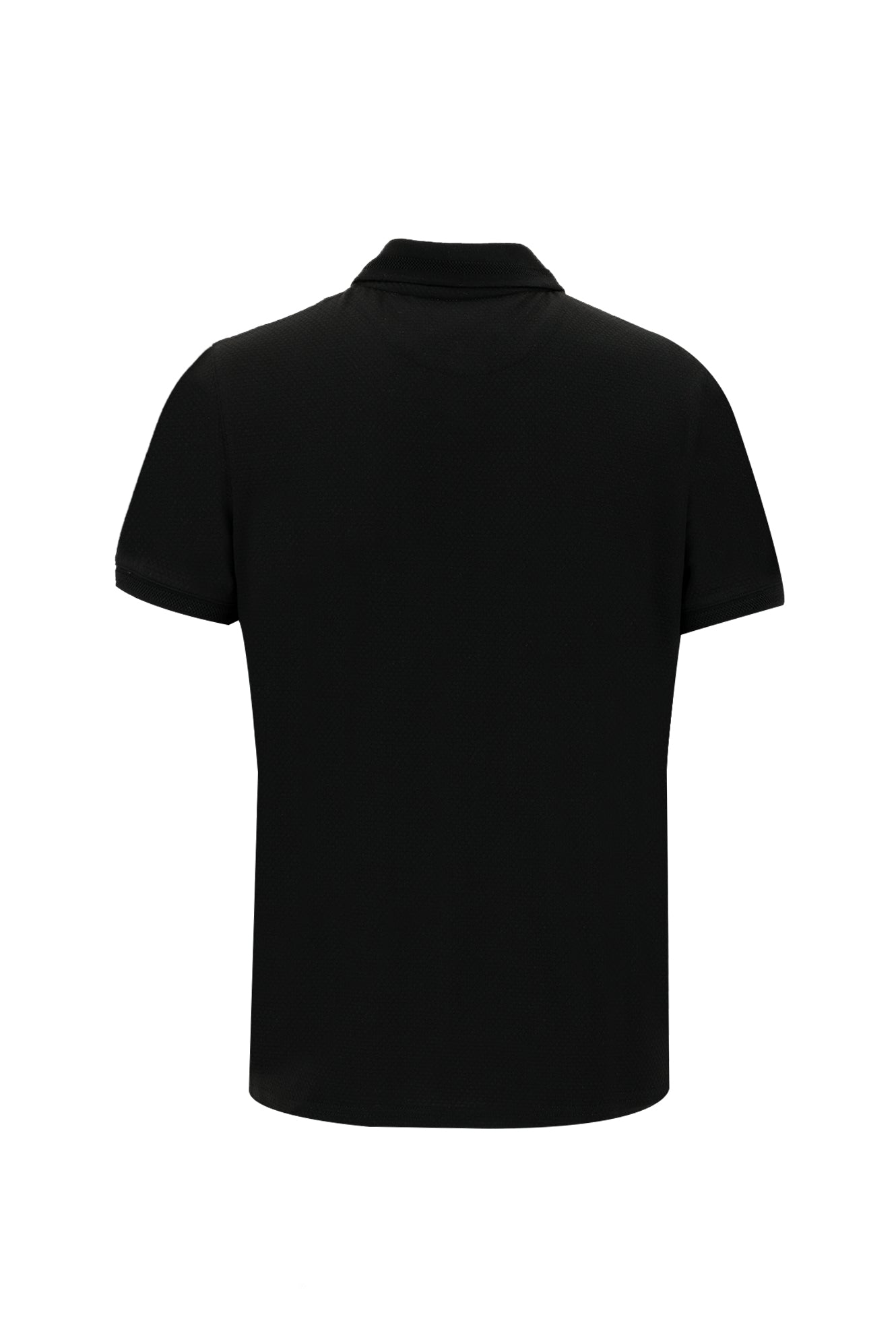 Siyah Polo Yaka Regular Fit T-shirt