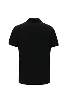 Siyah Polo Yaka Regular Fit T-shirt