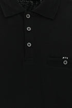 Siyah Polo Yaka Regular Fit T-shirt