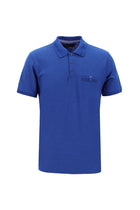Saks Mavi Polo Yaka Regular Fit T-shirt