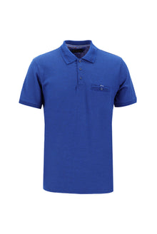 Saks Mavi Polo Yaka Regular Fit T-shirt