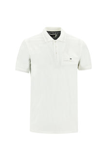 Beyaz Polo Yaka Regular Fit T-shirt